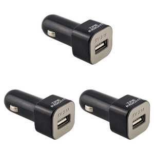 Tyre Insight 3 Pack 12V Car Cigarette Lighter Socket USB Charger Adapter | CS40
