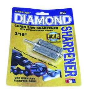 Eze-Lap 3/16" Chainsaw Diamond Grinding Stone with Guide | CSG 3/16