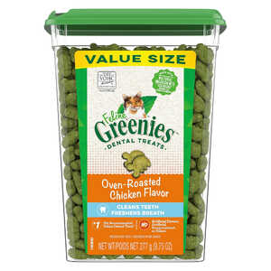 Greenies 277g Feline Dental Cat Treats | Oven-Roasted Chicken Flavour | CTG0200