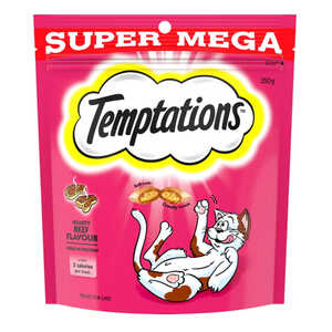 Temptations 350g Hearty Beef Cat Treats | CTT0175