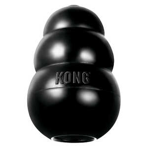 Kong Extreme Rubber Dog Treat Chew Toy | Medium | Black | K2