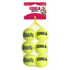 Kong 6 Pack SqueakAir Dog Toy Balls | Medium | DAK4345