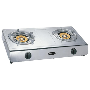 Bromic Portable LPG Wok Cooker Deluxe Double Burner with Flame Failure