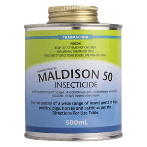 Pharmachem 250mL Maldison 50 Insecticide Concentrate for Horses Dogs & Cats