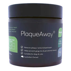 Plaqueaway 100g Dental Care Supplement for Dogs and Cats | DHT2505