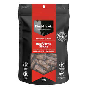 Black Hawk 100g Beef Jerky Sticks Dog Treats | DTB9025