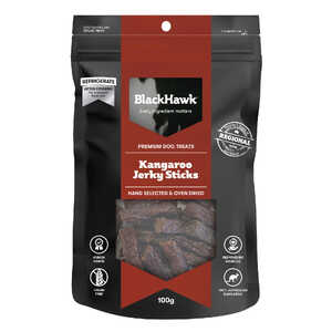Black Hawk 100g Kangaroo Jerky Sticks Dog Treats | DTB9045