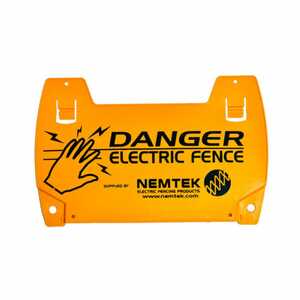 Nemtek 20 Pack Electric Fence Warning Sign | EA-WRS2/N