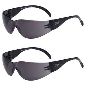 Maxisafe 2 Pack Texas Smoke Anti-Fog Safety Glasses | EBR331