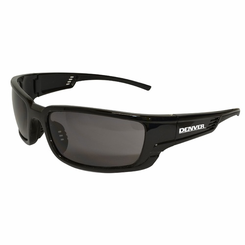 Maxisafe "Denver" Smoke Safety Glasses with Black Frame