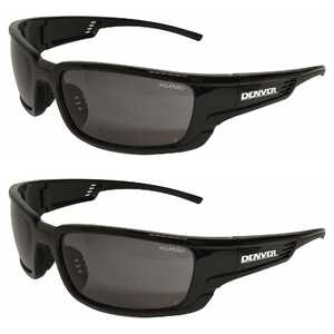 Maxisafe 2 Pack Denver Safety Glasses | Smoke Polarised | EDE308