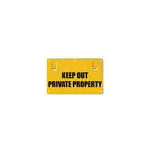 Thunderbird Keep Out Private Property Yellow Warning Sign | EF-15A