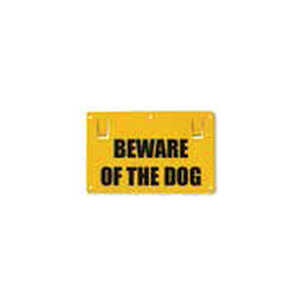 Thunderbird Beware of the Dog Yellow Warning Sign | EF-15D