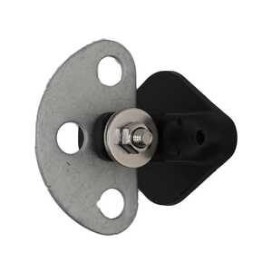Thunderbird 5-Pack Electric Fence Galvanised Plate 3-Way Wood Post Gate Anchor | EF-34B