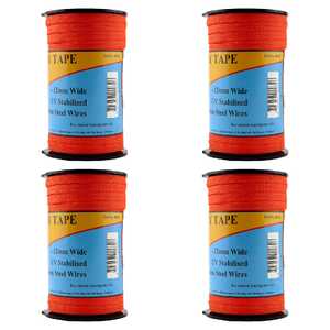 Thunderbird 4 Pack 200m Electric Fence Poly Tape Wire | Orange | EF-40BO