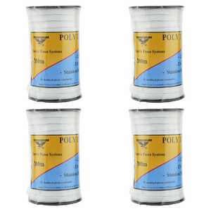 Thunderbird 4 Pack 200m Electric Fence Poly Tape Wire | White | EF-40BW