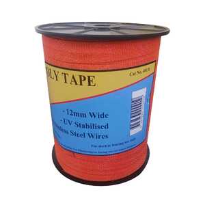 Thunderbird 400m x 12mm Electric Fence Poly Tape | Orange | EF-40CO