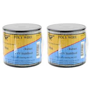 Thunderbird 2 Pack 200m Electric Fence Poly Wire | White | EF-40EW