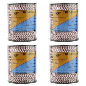 Thunderbird 4 Pack 400m Thundercord Electric Fence Poly Wire | EF-52A
