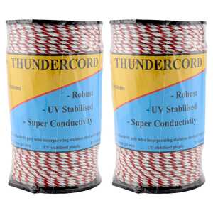 Thunderbird 2 Pack 200m Thundercord Electric Fence Poly Wire | EF-52