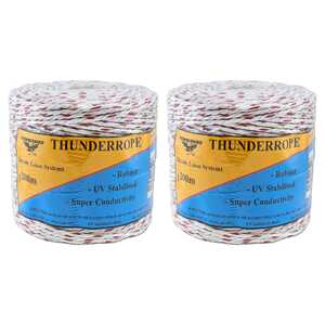 Thunderbird 2 Pack 200m Thunderrope Electric Fence Poly Wire | EF-53