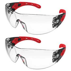Maxisafe 2 Pack Evolve Safety Glasses With Gasket & Headband | Clear | EVO370-GH