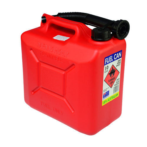 Red 10L Squat Style Jerry Can