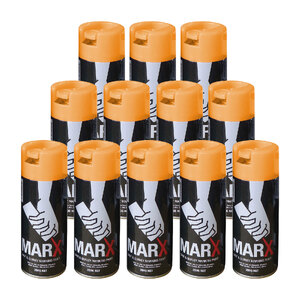 Marx 12-pack Spot and Survey Paint - Orange