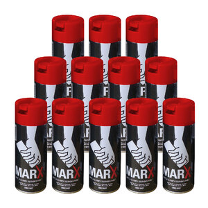 Marx 12-pack Spot and Survey Paint - Red