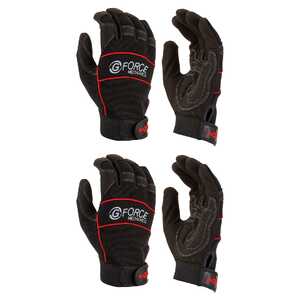 Maxisafe 2 Pack G-Force Full Finger Mechanics Gloves | 2XLarge | GMA113-12