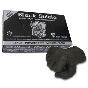 Maxisafe Black Shield Extra Heavy Duty Nitrile Gloves