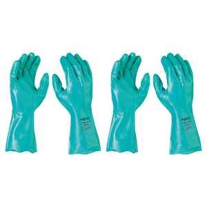 Maxisafe 2 Pack 33cm Green Nitrile Chemical Gloves | Extra Large | GNF127-10