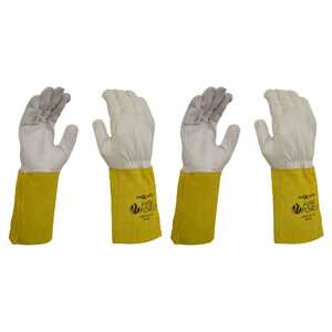 Maxisafe 2 Pack FireForce Extended Cuff Leather Rigger Gloves | L | GRE243-10