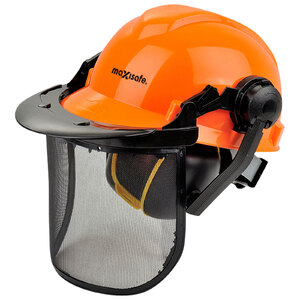 Maxisafe Forestry Hard Hat Kit Complete w/ Mesh Visor and Ear Muffs