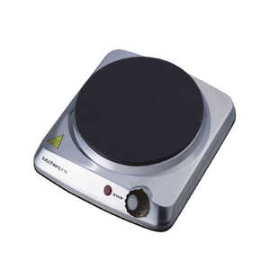 Maxim KitchenPro Portable Electric Single Hot Plate Cooktop - Stainless Steel