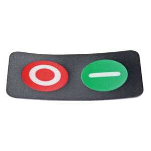 Falcon Bench Grinder On/Off Button Sticker | JM2000-05