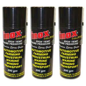 Inox 3 Pack 300g MX8 Extreme Pressure High Temperature Grease Spray | JM386