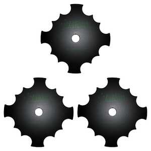 JakMax 3 Pack 7" 4 Tooth Scalloped Blade | 20mm Bore | JM744