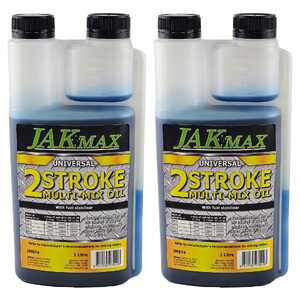 JAK Max 2 Pack 1L 2-Stroke Universal Multi Mix Oil | JM974