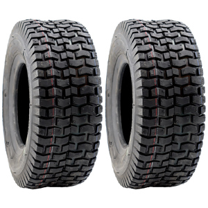2x Ride on Mower Tyre 15 x 6.00 - 6" Tubeless Turf Saver