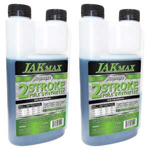 JAK Max 2 Pack 1L Small Engine 2 Stroke Oil | Full-Synthetic | JM980