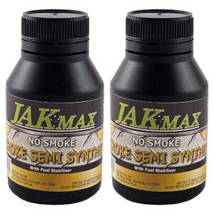 JAK Max 2 Pack 200ml Semi-Synthetic 2-Stroke Oil With Fuel Stabiliser | JM982
