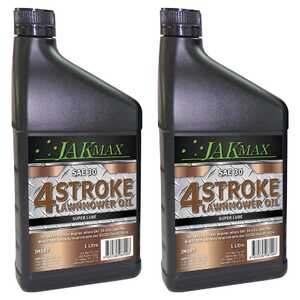 JAK Max 2 Pack 1L Lawnmower 4 Stroke Oil | SAE 30 Brown | JM987