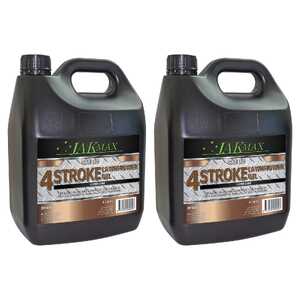JAK Max 2 Pack 4L Lawnmower 4 Stroke Oil | SAE 30 Brown | JM989