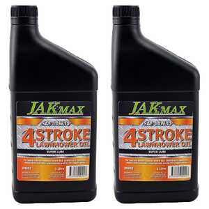 JAK Max 2 Pack 1L SAE 10W30 4-Stroke Lawnmower Oil | JM992