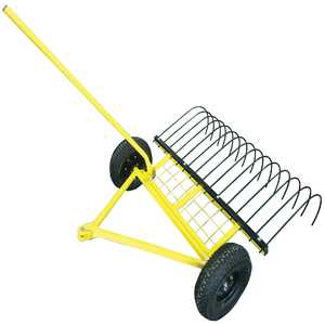 JakMax Tow-Behind Ride-On Mower Stick Rake | JMSR100