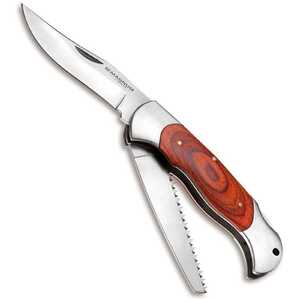 Magnum by Boker Classic Hunter Slim Back Lock Folding Knife | Brown / Satin