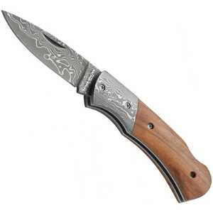 Magnum by Boker Mistress Back Lock Folding Knife | Brown / Damascus