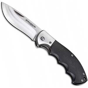 Magnum by Boker 01RY526 NW Skinner Black G10 Satin 440A Folding Skinning Knife