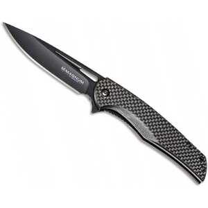 Magnum by Boker 01RY703 Black Carbon Fibre Handle 440A Steel Folding Knife